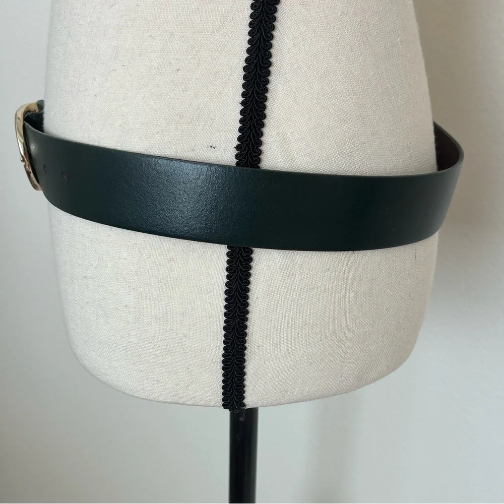 Ann Taylor Dark Green Leather Belt